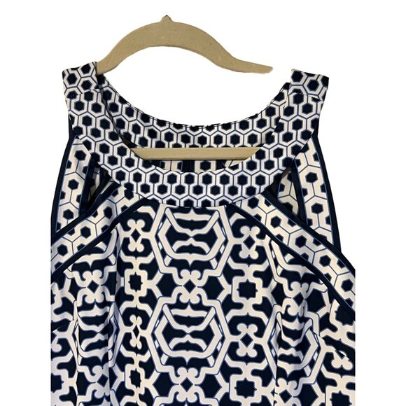 Gretchen Scott Dress Women's Size Large Don Cesar Beach Rio Gia Navy White New w - Picture 5 of 9